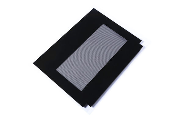 Black Frame Irregular 3.2mm CNC Oven Outer Glass Replacement