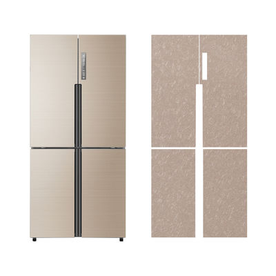 Wear Resistance Tempered Glass Fridge With Panel Doors